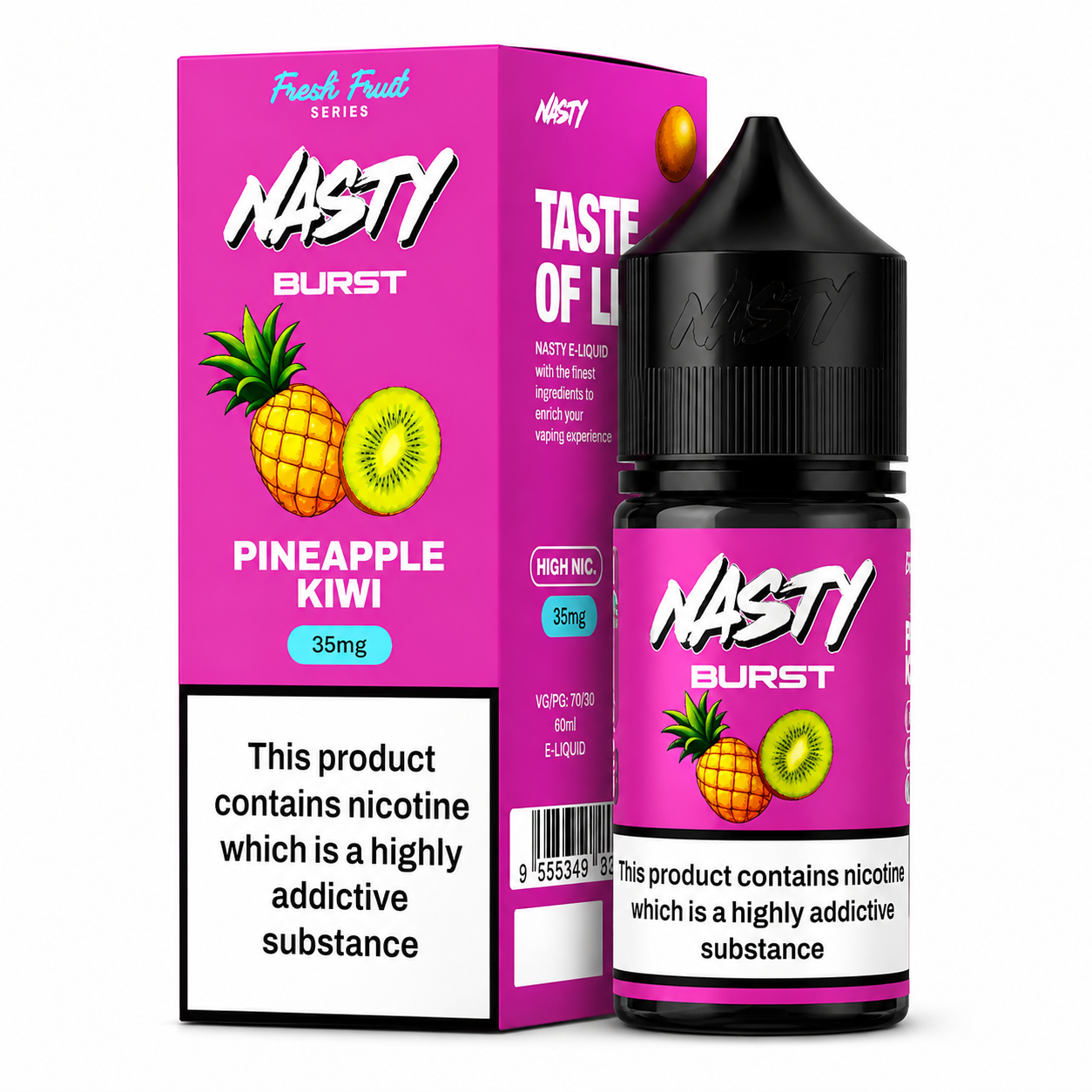Nasty Burst Pineapple Kiwi Nic Salt 30ML | 35mg & 50mg