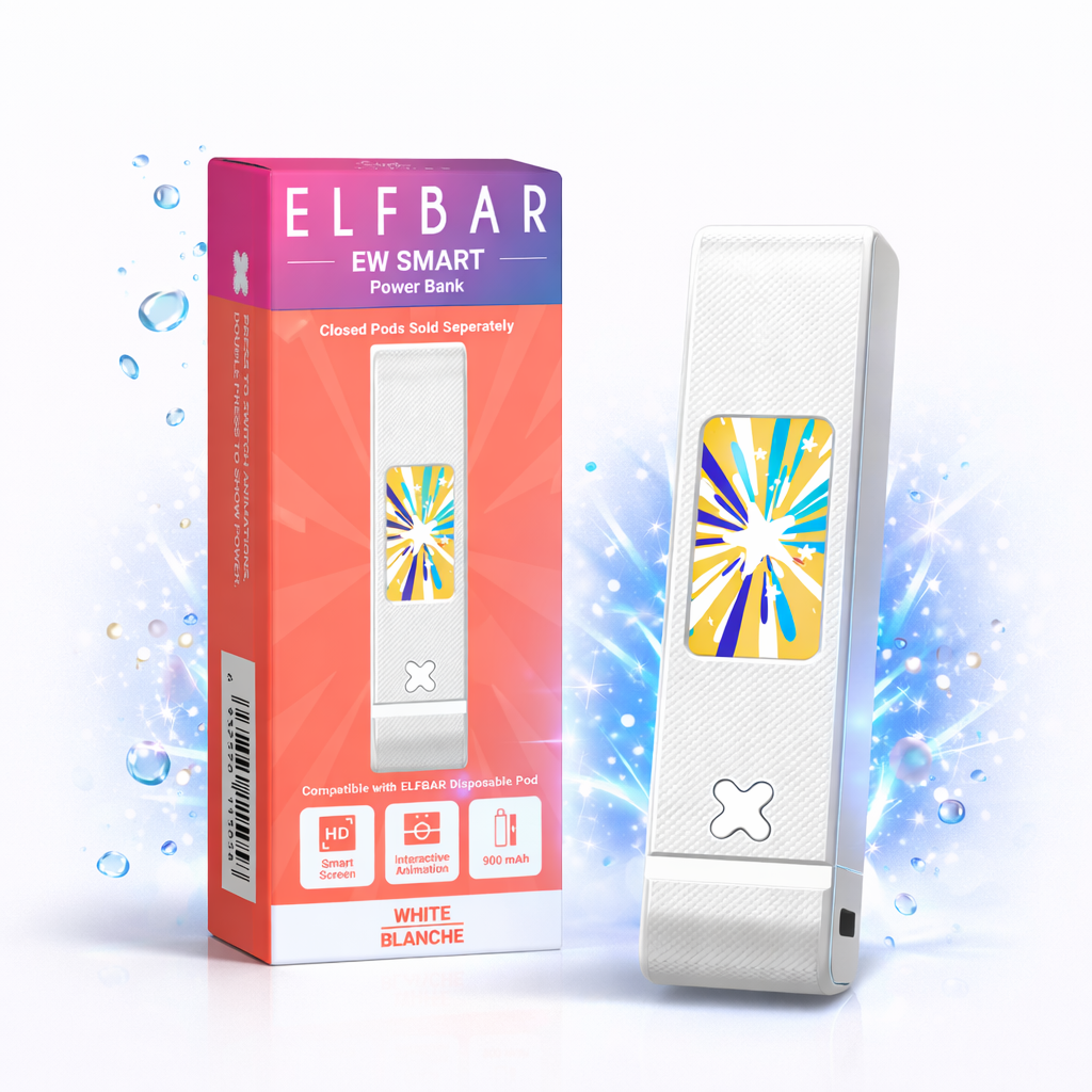 Elfbar SnapSmart 14K Disposable Pod Vape – 14,000 Puffs Rechargeable Vape with Magnetic Pods, Battery & LED Display