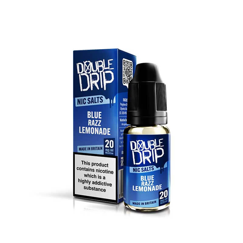 Double Drip Blue Razz Lemonade Nic Salt 10ml E-Liquid