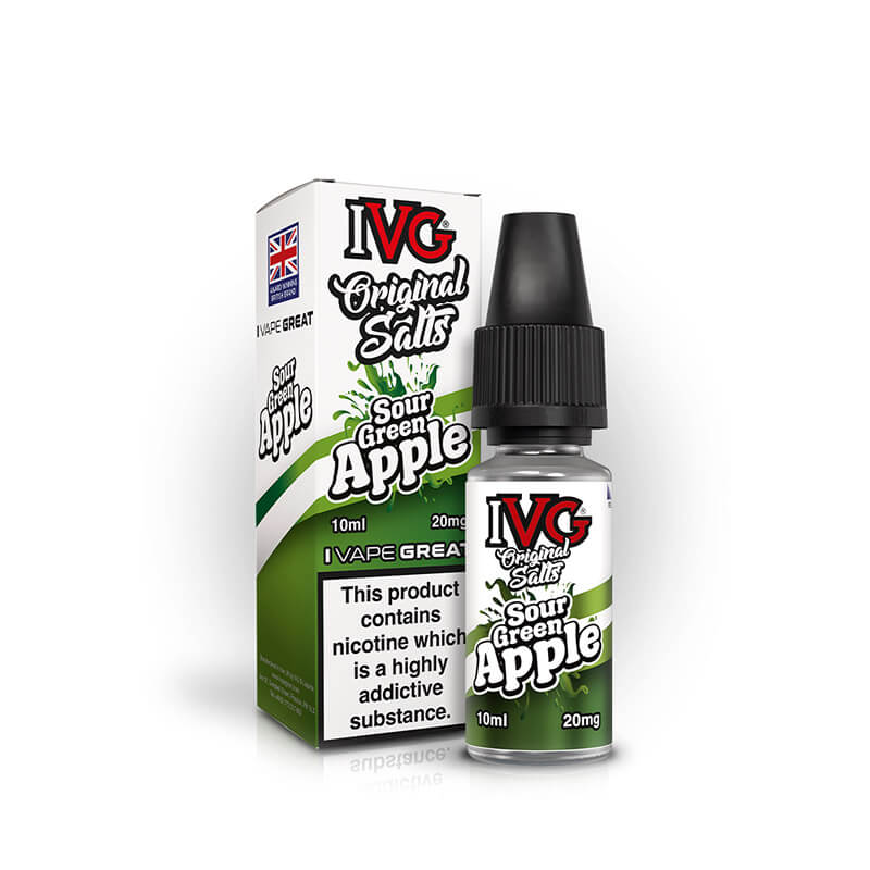 IVG Original Salts Sour Green Apple 10ml E-Liquid