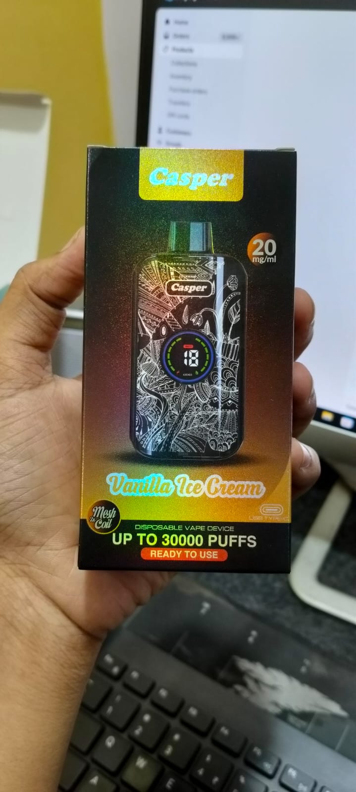 CASPER 30K Rechargeable Vape Device – 30,000 Puffs