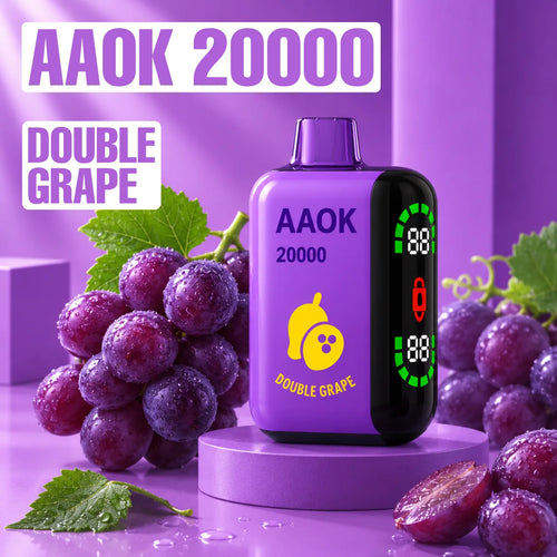 Aaok 20000 disposable vape - Double Grape flavour