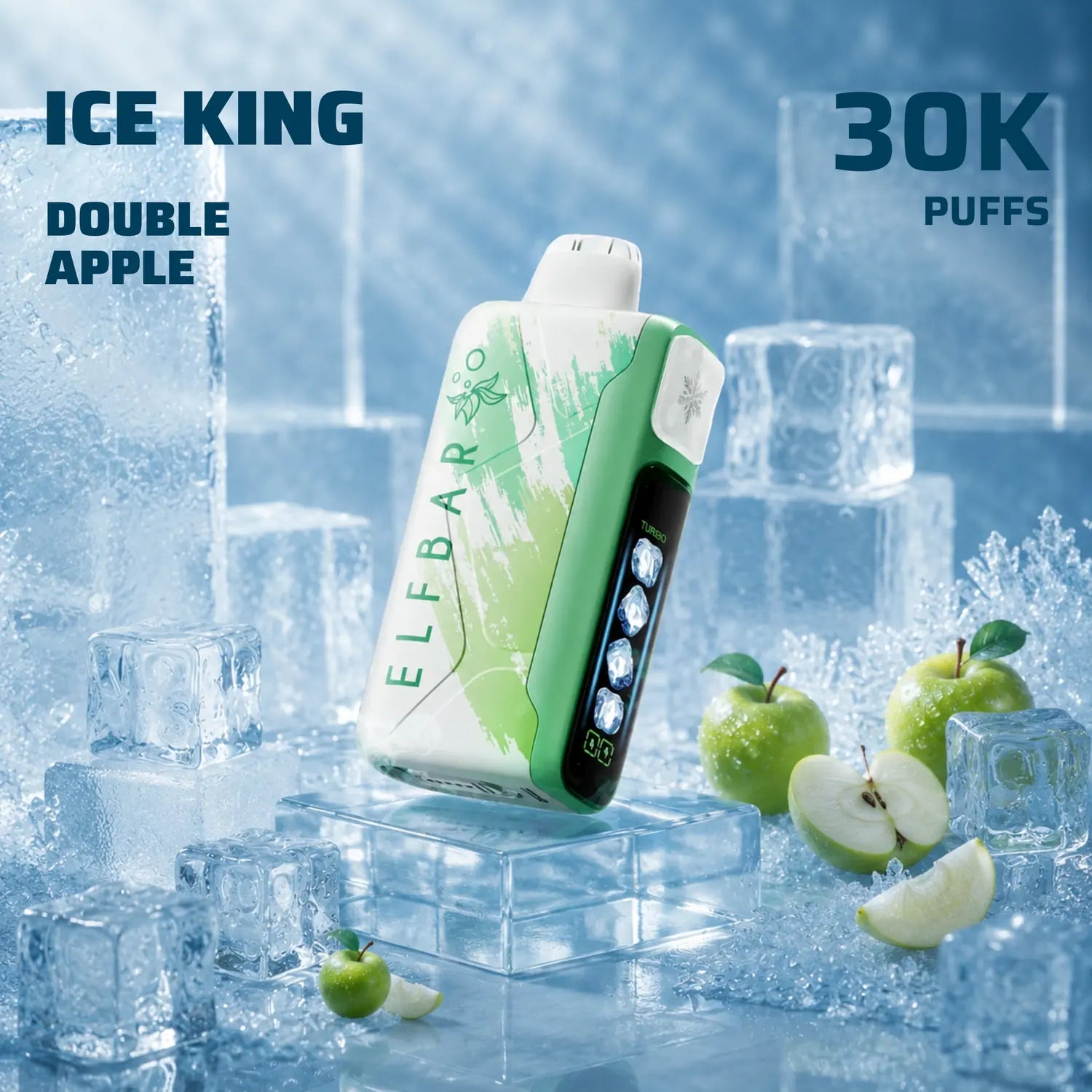 ELFBAR Ice King 30K disposable vape - Double Apple flavour