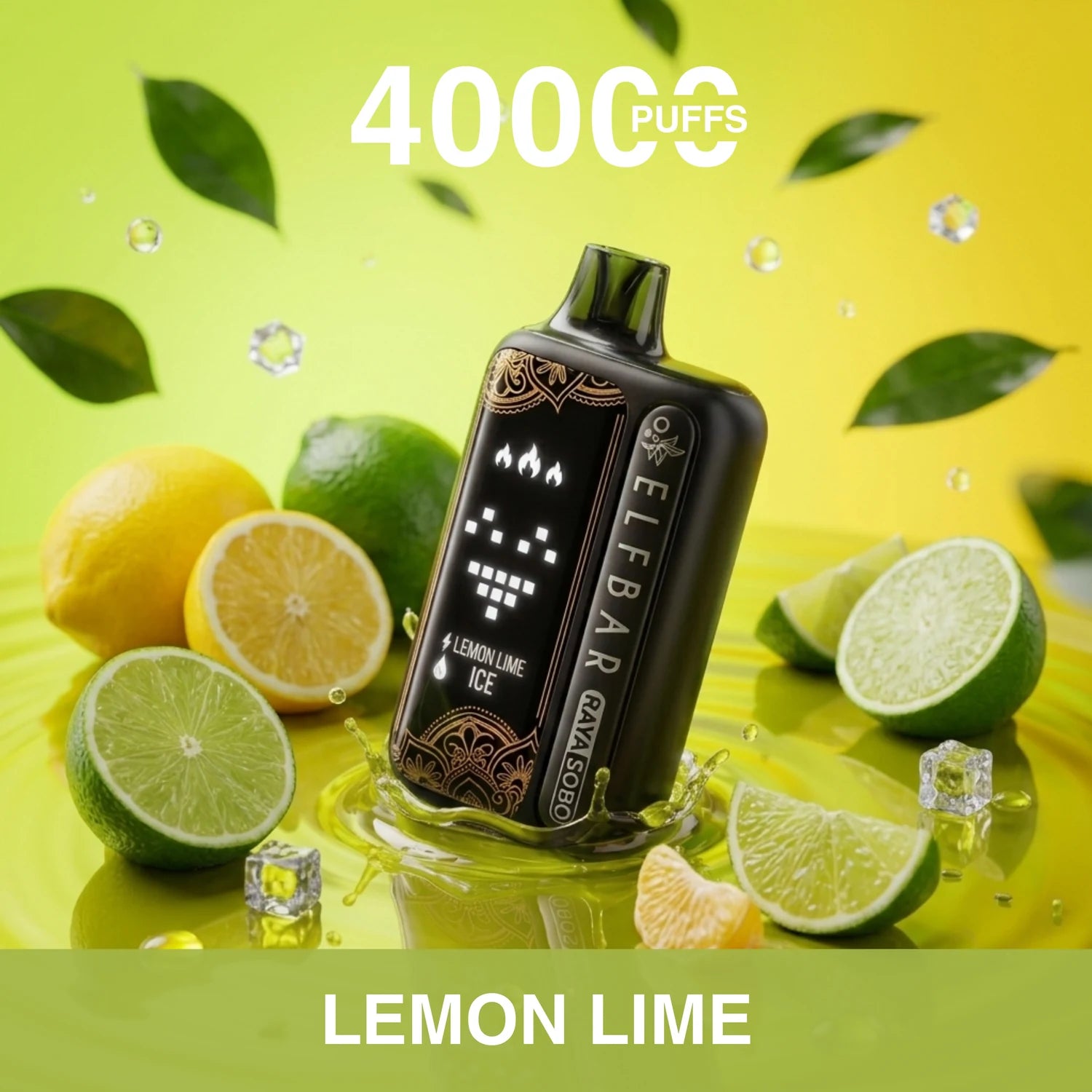 Elf Bar Raya Sobo 40000 disposable vape - Lemon Lime flavour