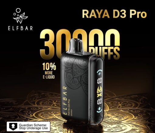 Elfbar Raya D3 Pro 30,000 Puffs Disposable Vape | Buy Online India – Vape Billiorsonn