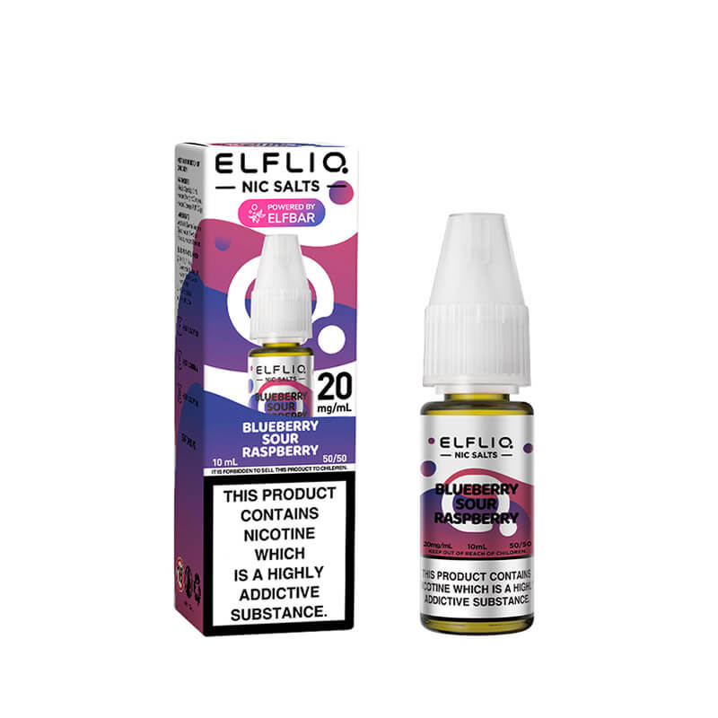 Elf Bar ElfLiq Blueberry Sour Raspberry Nic Salt E-Liquid
