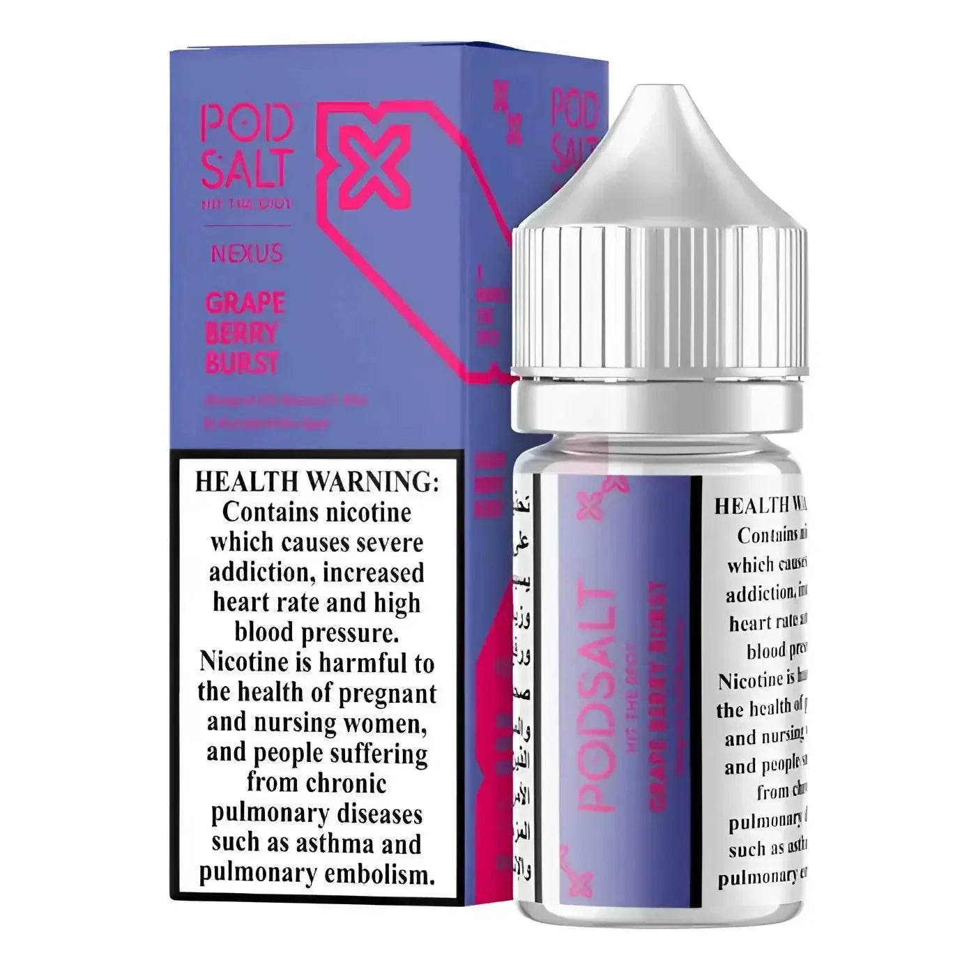 Grape Berry Burst – Pod Salt Core Nic Salt | 30ML Vape Juice | 25MG / 50MG | Vape Mash India