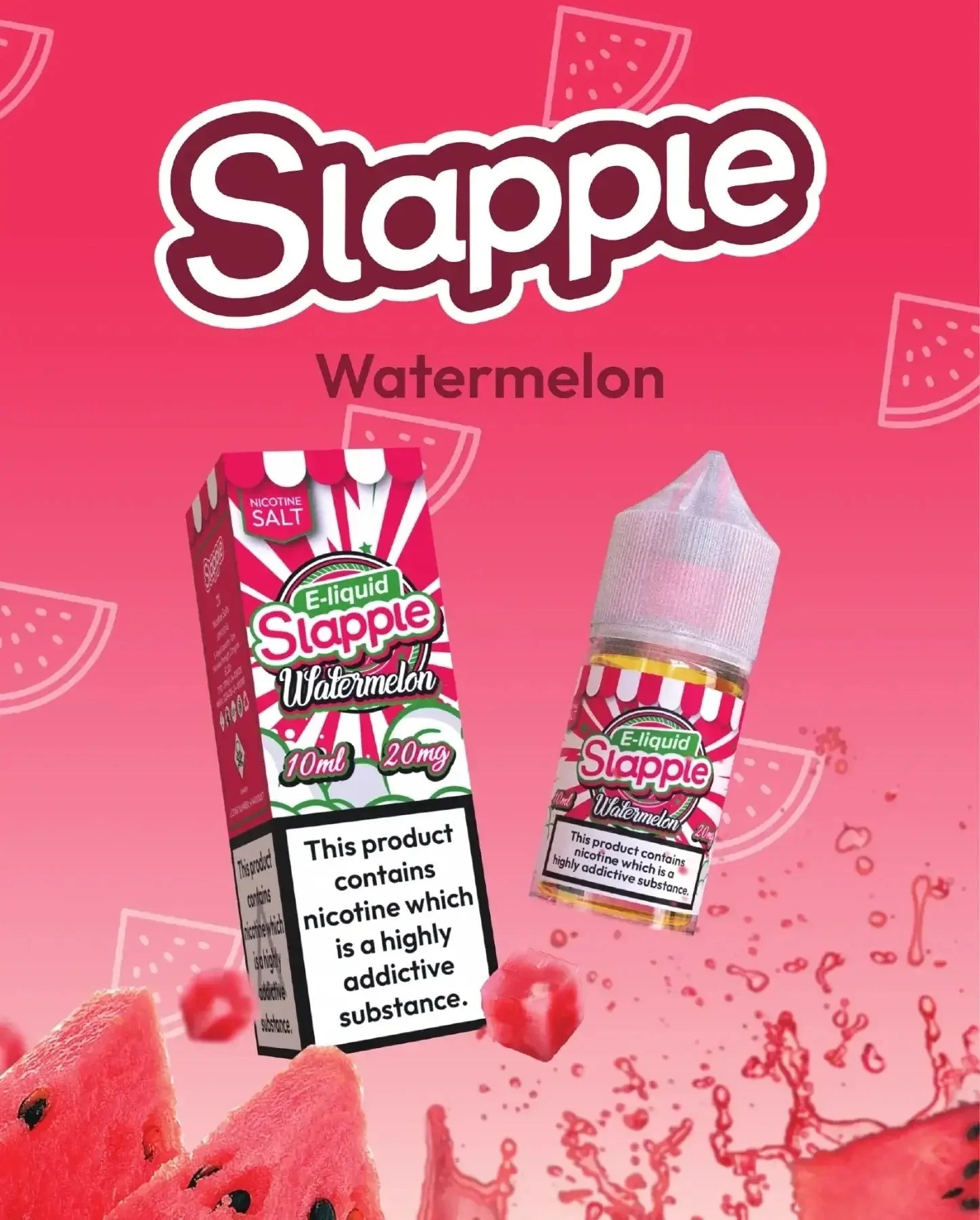 Watermelon - Slapple Nic Salt 30ML | 30MG, 50MG | Vape Mash India