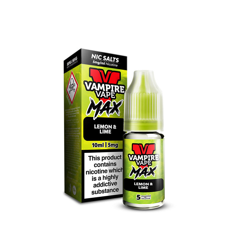 Vampire Vape MAX Lemon Lime Nic Salt E-Liquid 10ml