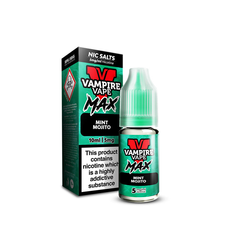 Vampire Vape MAX Mint Mojito Nic Salt E-Liquid 10ml