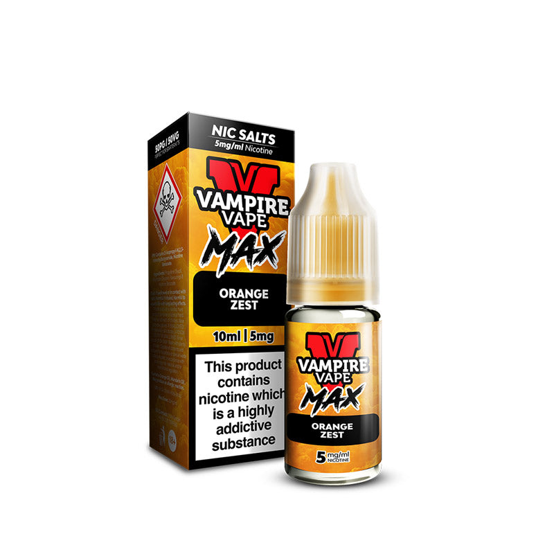 Vampire Vape MAX Orange Zest Nic Salt E-Liquid 10ml