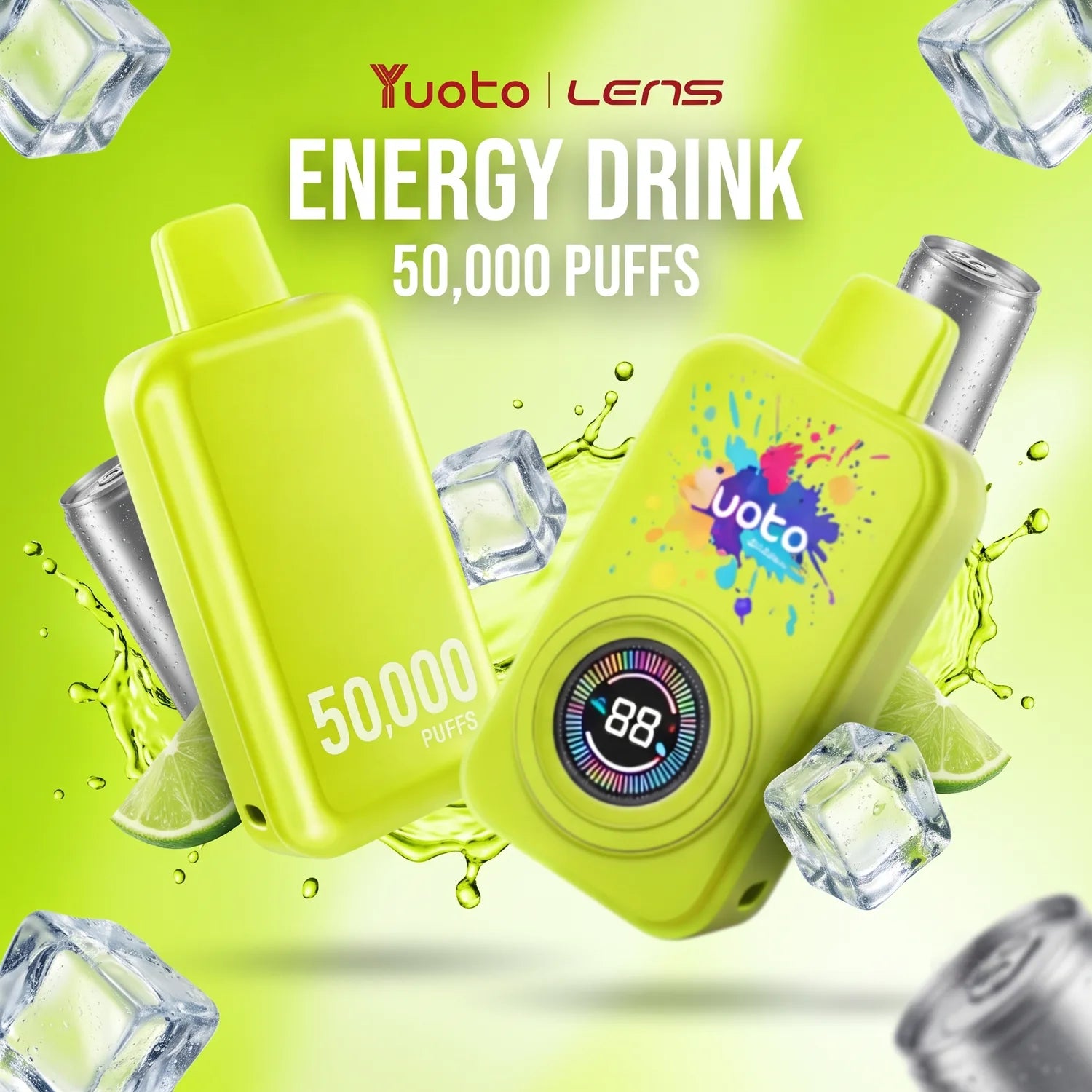 Yuoto Lens 50000 disposable vape - Energy Drink flavour